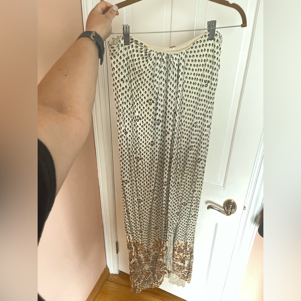 Free people maxi skirt with slit
